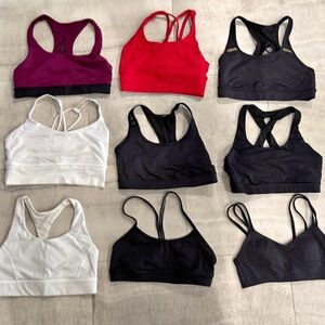 lululemon Sports Bra Collection - sz 6 Barely worn ALL for $180 or $25 each